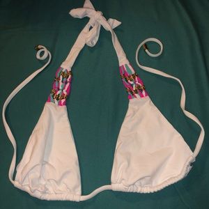 Beach Bunny White Bathing Suit TOP